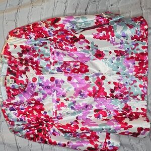 Cato Red and Pink Jacket with Mandarin Collar